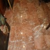 floor red marble polished