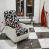 checkered floor with white and black marble